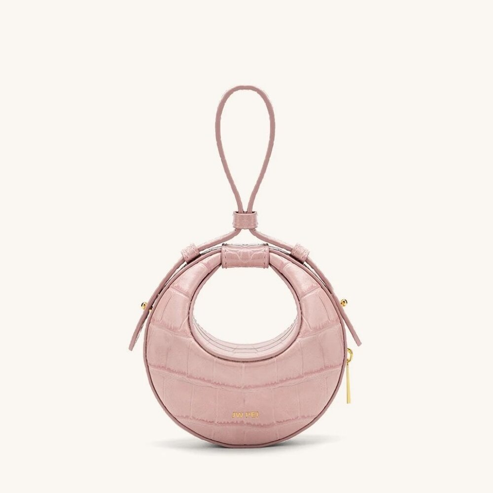 JW PEI Rantan Super Mini Bag in Pink Croc